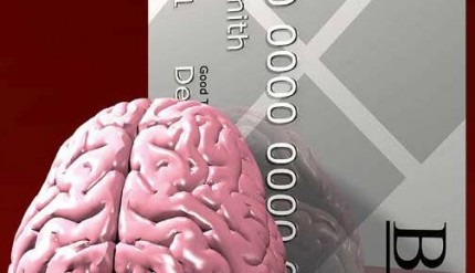 Photo of brain over a credit card